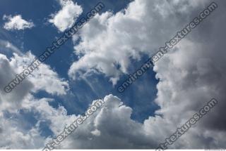 Photo Texture of Blue Clouded Sky